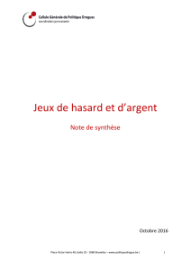 Jeux de hasard et d`argent