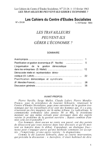 Les Cahiers du Centre d`Études Socialistes, N° 23 - esu-psu-unef