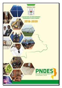 Plan national du développement économique et social (PNDES)
