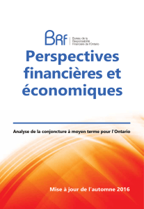 Perspectives financièr et économiques