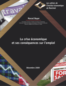 La crise économique et ses conséquences sur l`emploi