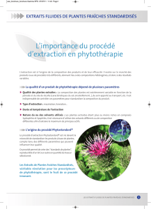 L`importance du procédé d`extraction en phytothérapie