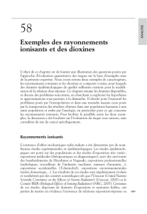 Exemples des rayonnements ionisants et des dioxines - iPubli