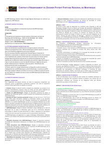 CONTRAT D`HEBERGEMENT DU DOSSIER PATIENT PARTAGE