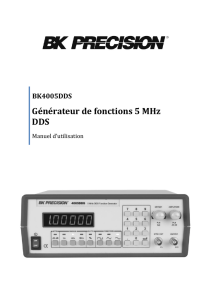 Générateur de fonctions 5 MHz DDS