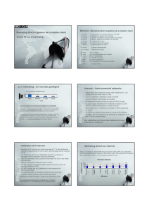 Marketing direct et gestion de la relation client Cours 10