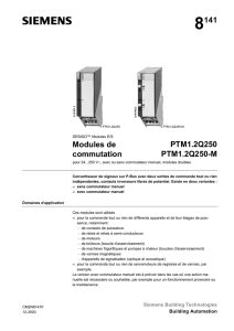 8141 Modules de commutation PTM1.2Q250 PTM1.2Q250-M