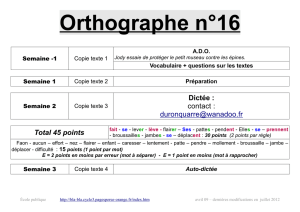 Orthographe n°16 - bla-bla cycle 3