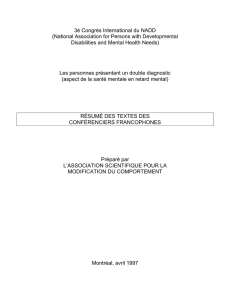 3è Congrès International du NADD (National Association for