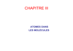 Atomes dans les Molécules