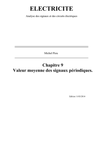 Valeur moyenne des signaux périodiques