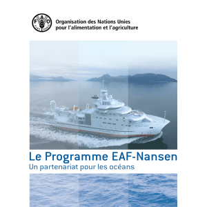 Le Programme EAF-Nansen - Un partenariat pour l`océan