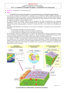 Le modèle de la tectonique des plaques