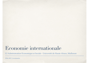 Economie internationale - Intro et partie 1 Fichier - UHA
