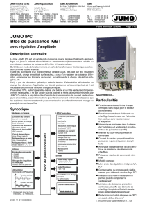 JUMO IPC Bloc de puissance IGBT