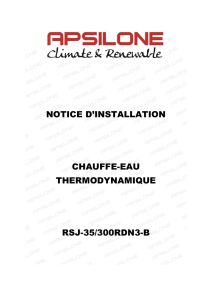 notice d`installation chauffe-eau thermodynamique rsj-35