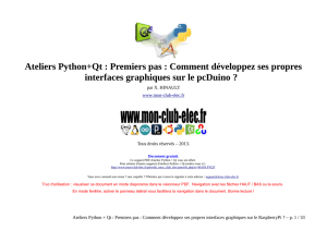 Ateliers Python+Qt : Premiers pas : Comment - Mon Club-Elec