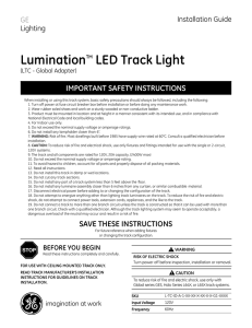 GE Lumination LED HL Track Fixture Global