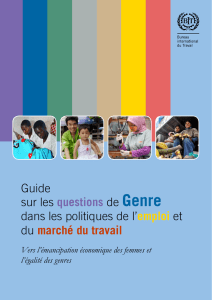 Guide sur les questions de Genre dans les politiques de l