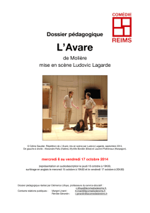 Dossier pédagogique L`Avare - Theatre