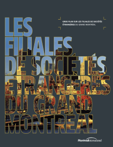 GROS PLAN SuR LeS fiLiALeS de SOciétéS