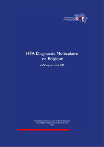 HTA Diagnostic Moléculaire en Belgique