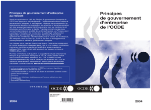 Principes de gouvernement d`entreprise de l`OCDE