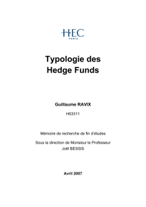Typologie des Hedge Funds
