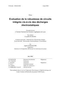 Evaluation de la robustesse de circuits intégrés vis-à