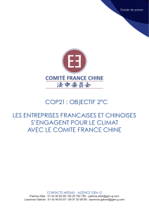 Dossier de presse - Comité France Chine