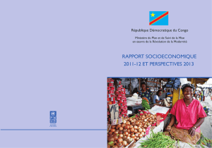 rapport socioeconomique 2011-12 et perspectives 2013