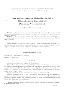 Deux nouveaux genres de Chthoniidae du Chili : Chiliochthonius et