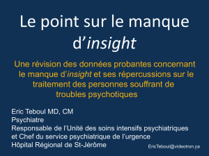 Insight - Institut universitaire en santé mentale de Montréal