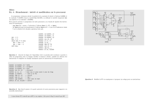 TD11 Ex. 4 : Branchement : intérêt et modification sur le processeur