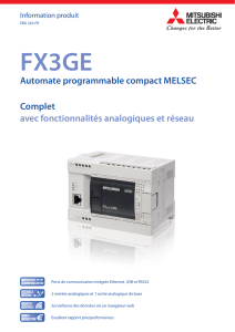 Automate programmable compact MELSEC FX3GE