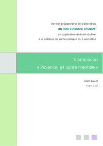 violence et santé mentale - La Documentation française