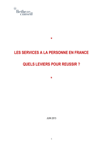 Les services à la personne en France