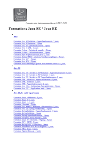 Formation Java SE / Java EE, formations Java SE / Java EE