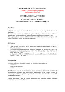 SYSTEMES CHAOTIQUES