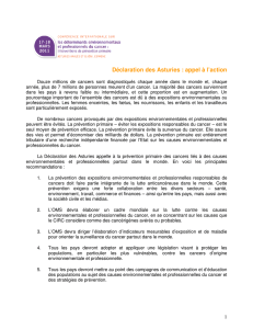 Déclaration des Asturies : appel à l`action