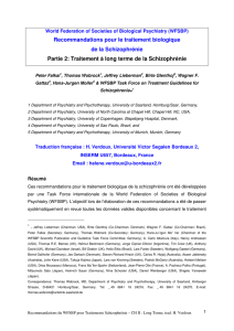 Recommandations pour le traitement biologique