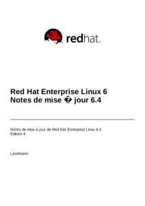 Red Hat Enterprise Linux 6 Notes de mise à jour 6.4