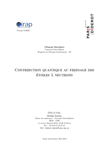 Contribution quantique au freinage des étoiles à neutrons