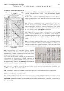 Chapitre 3 : Classification périodique des éléments