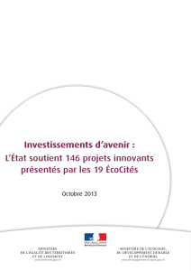 Investissements d`avenir : L`État soutient 146 projets innovants