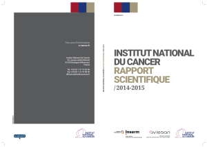 Rapport scientifique 2014-2015