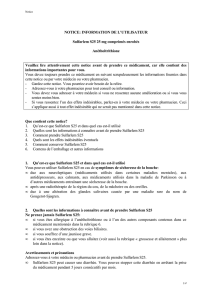 NOTICE: INFORMATION DE L`UTILISATEUR Sulfarlem