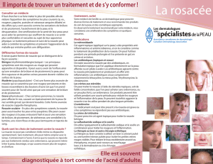 La rosacée - Canadian Dermatology Association