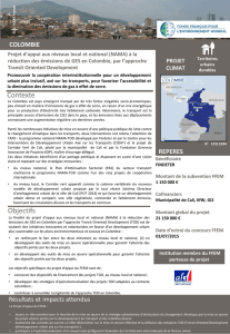 colombie - Fonds Français pour l`Environnement Mondial