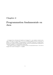 Programmation fondamentale en Java